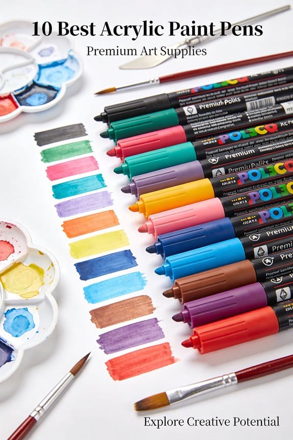 acrylic paint pens list