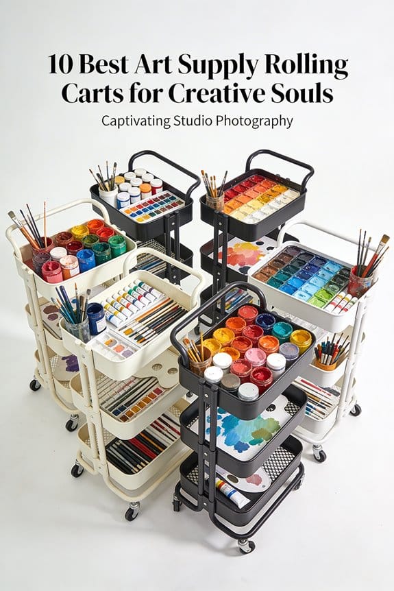 art supply rolling carts