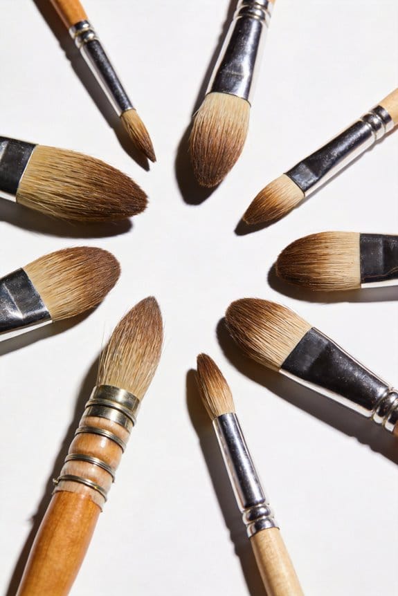 The Anatomy of an Artist's Brush: Ferrule, Crimp, and Belly 1 brush belly impacts performance