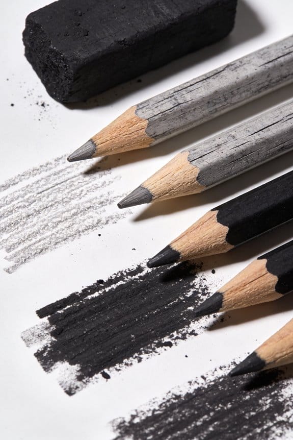 charcoal hardness for artistry