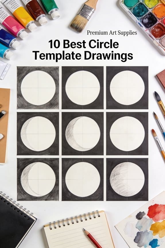 circle template drawing ideas