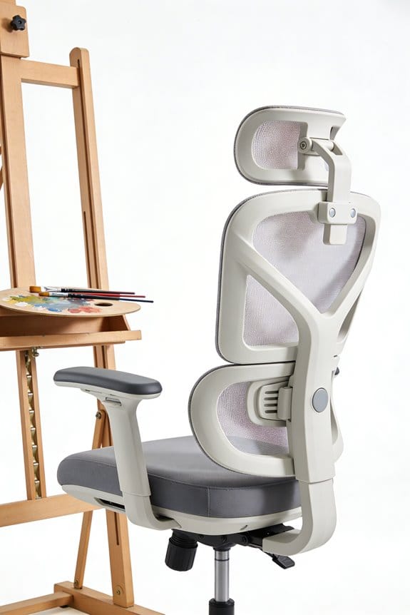 comfortable adjustable painting chair