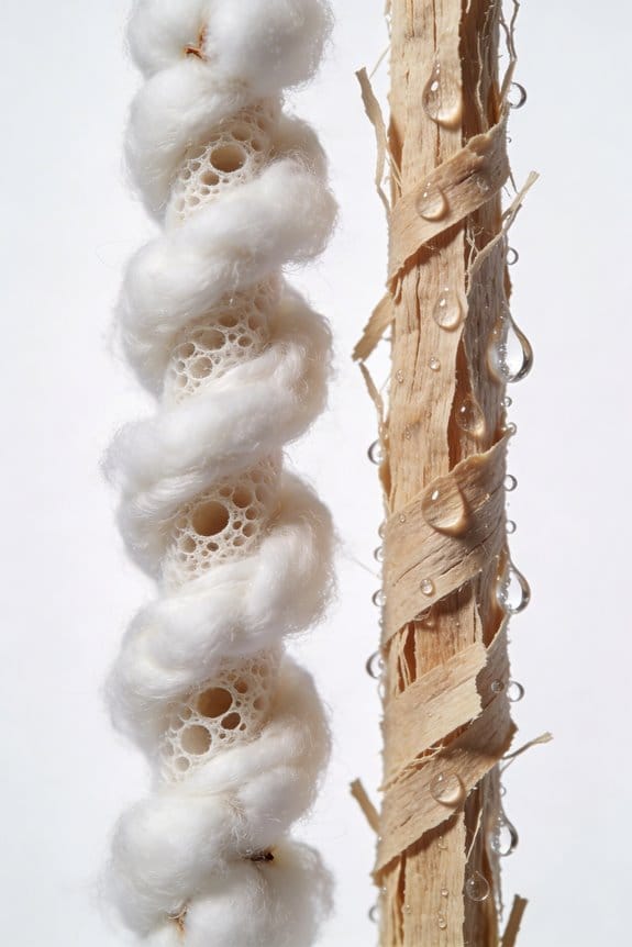 cotton fibers enhance artwork
