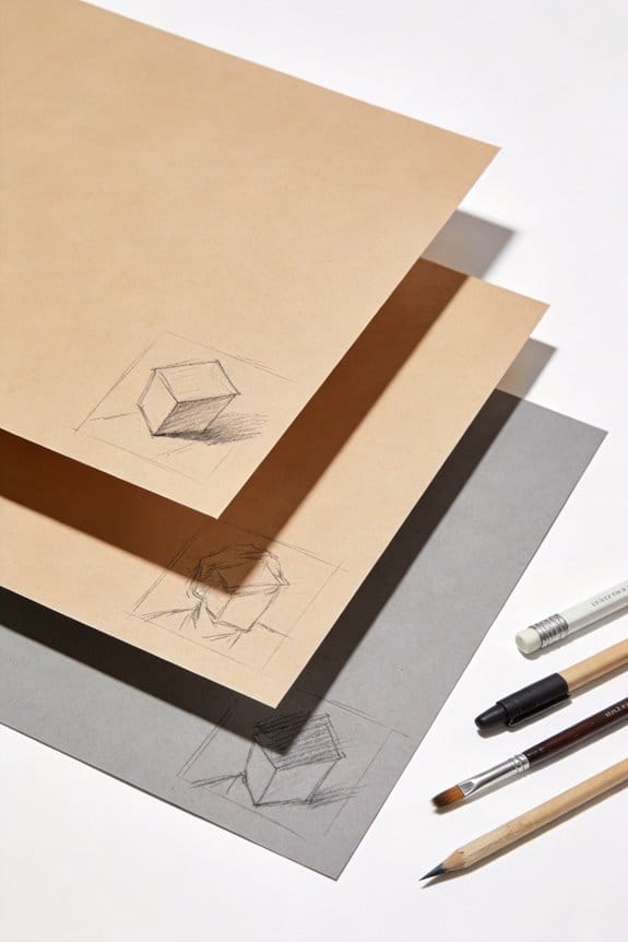 embrace imperfections with toned paper
