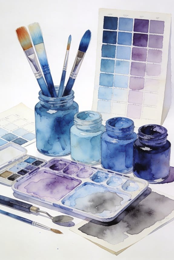 enhance depth with cool hues