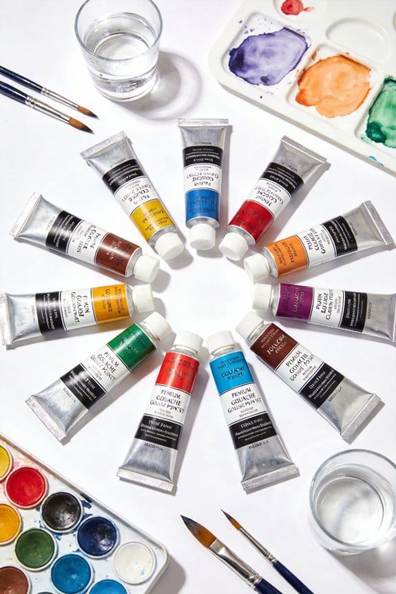 essential gouache paint sets