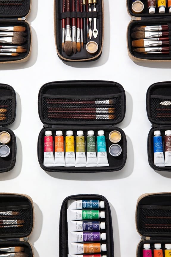 essential travel brush cases