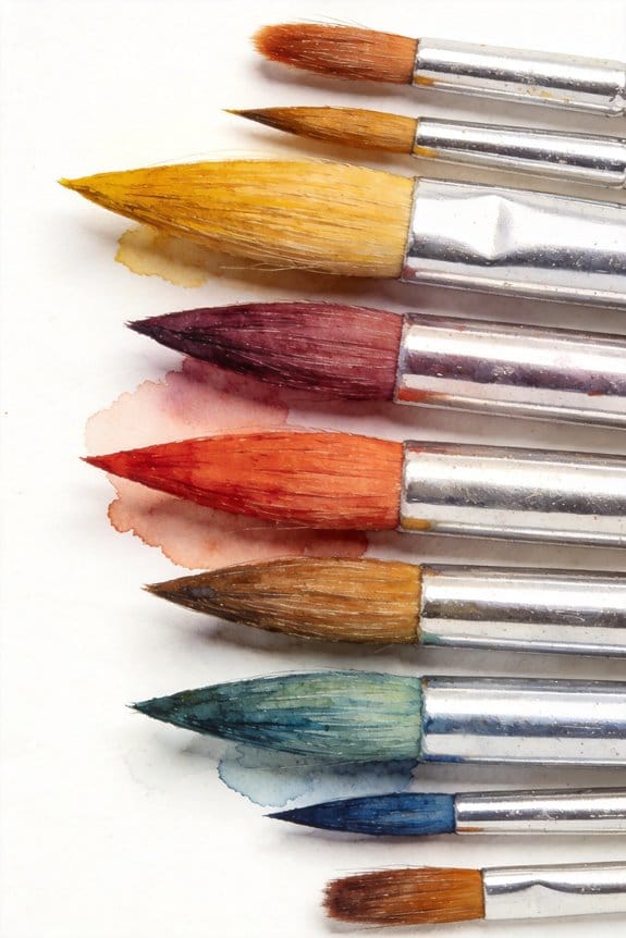 essential watercolor brush tools