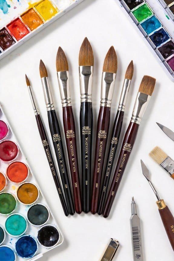essential winsor newton brushes