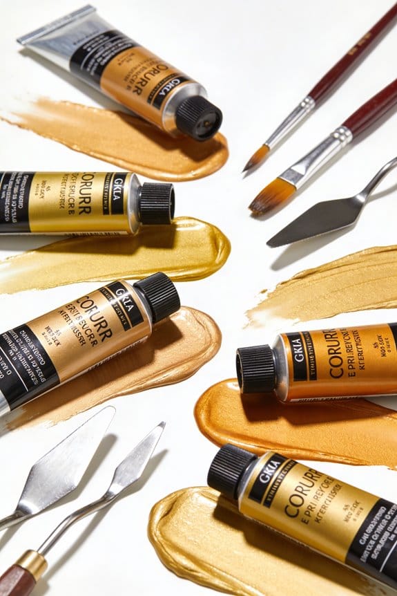 golden acrylic paint options