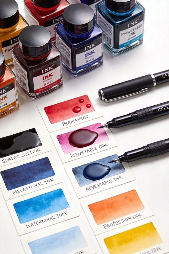 ink selection for purposes