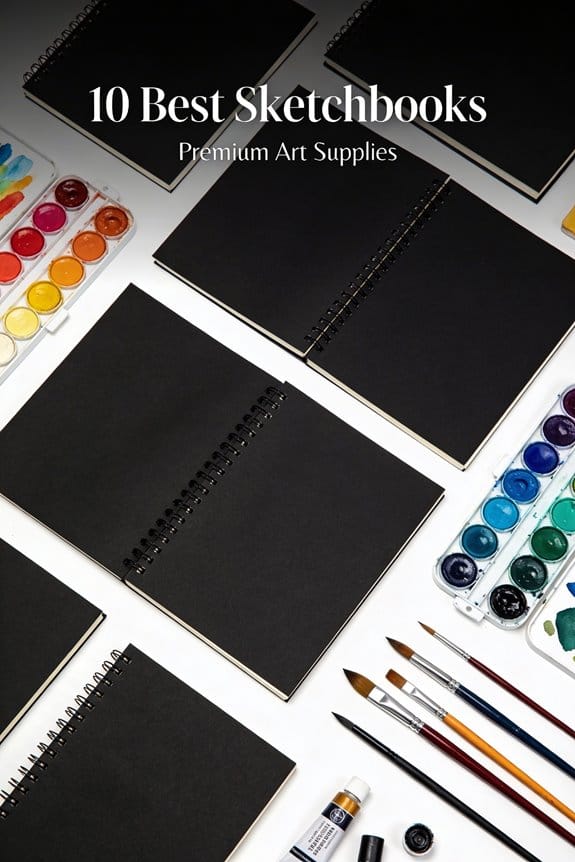 inspiring black paper sketchbooks
