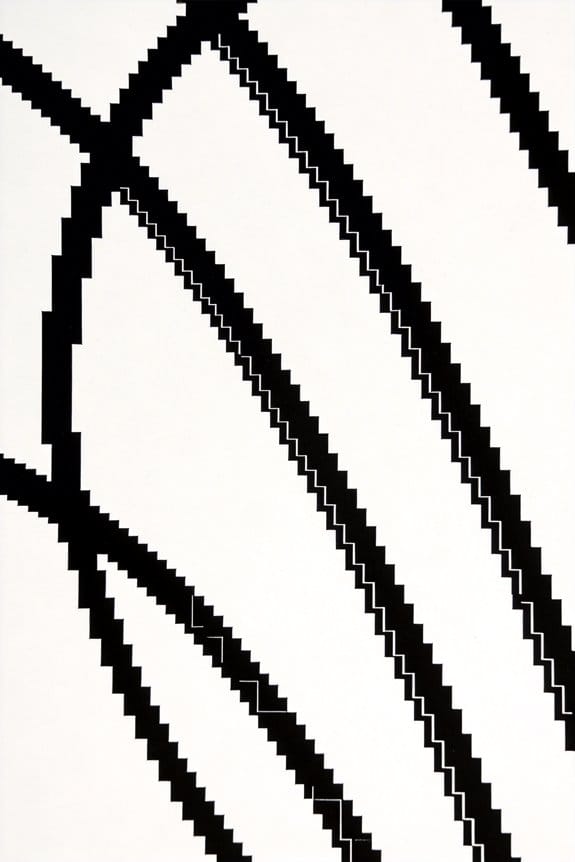 line art visual artifacts