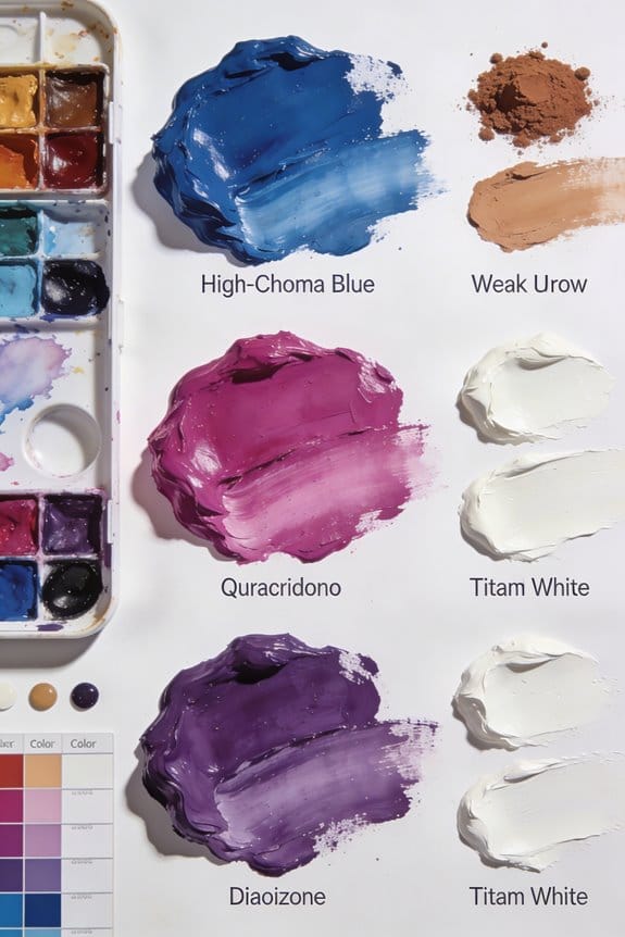 mixing pigments for vibrancy