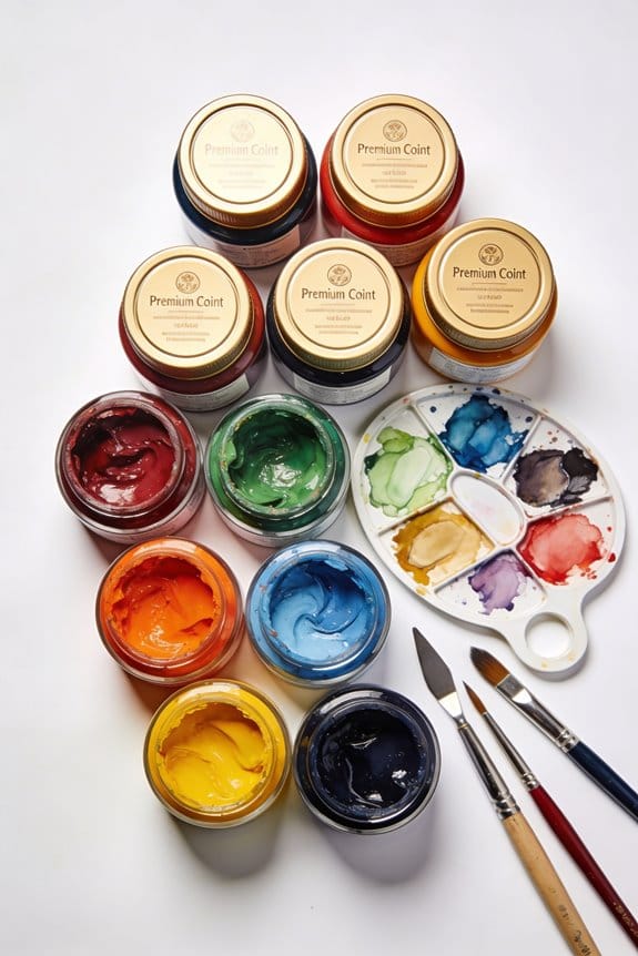 paint palettes with lids