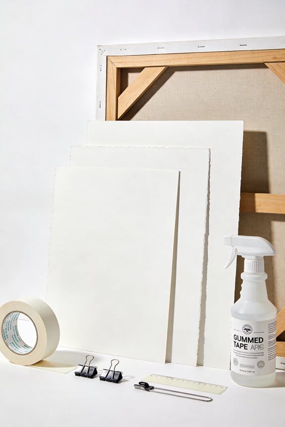 prevent watercolor paper buckling
