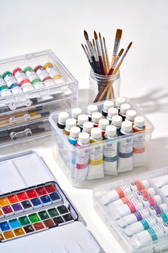 proper art supply storage