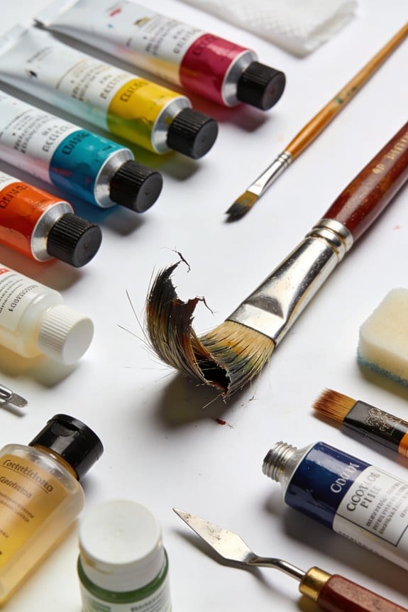 saving damaged brush bristles