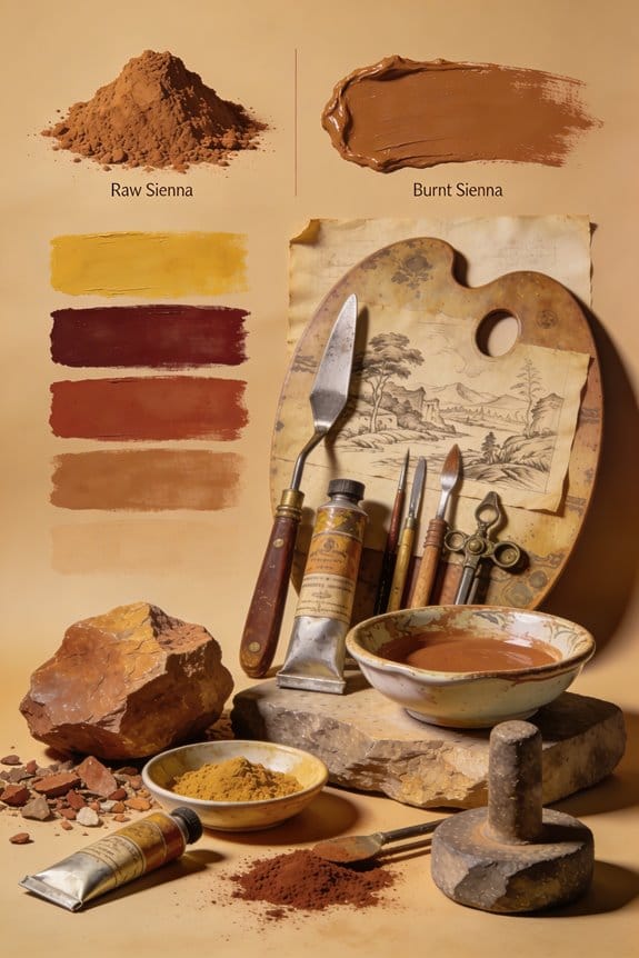 sienna pigments enrich artistry