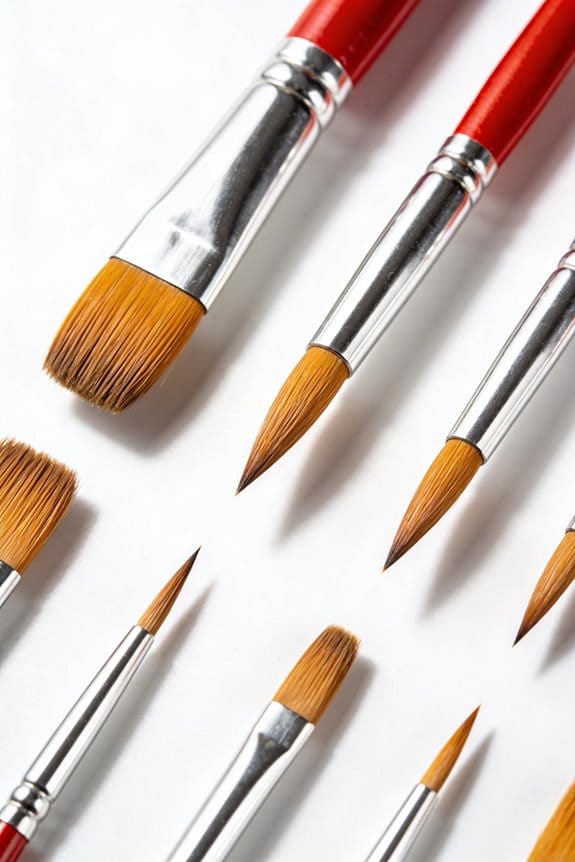 synthetic brushes enhance painting