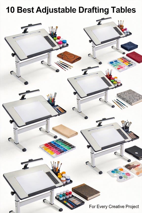 top adjustable drafting tables