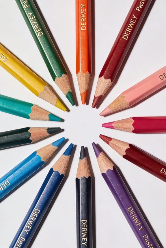 top derwent pastel pencils