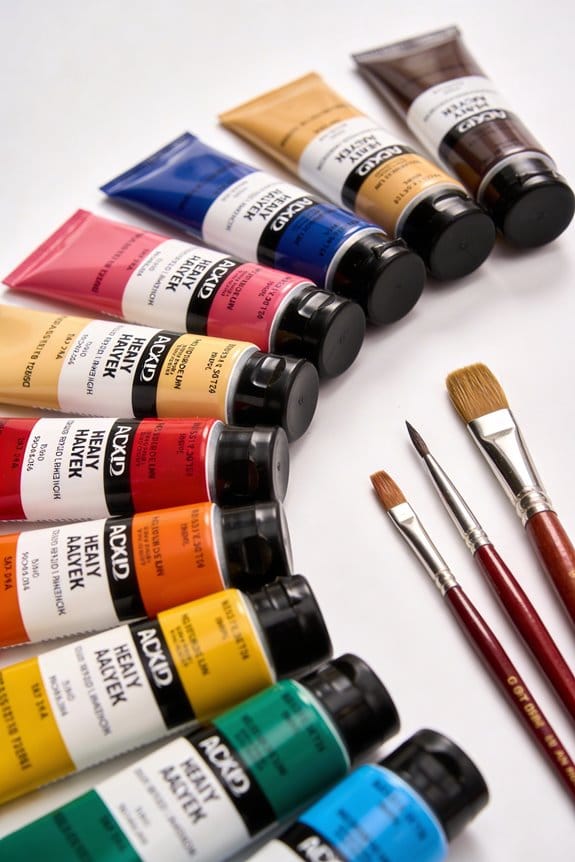 top heavy body acrylics