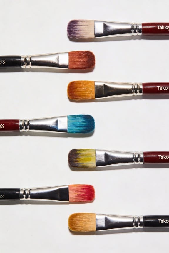 top taklon paint brushes