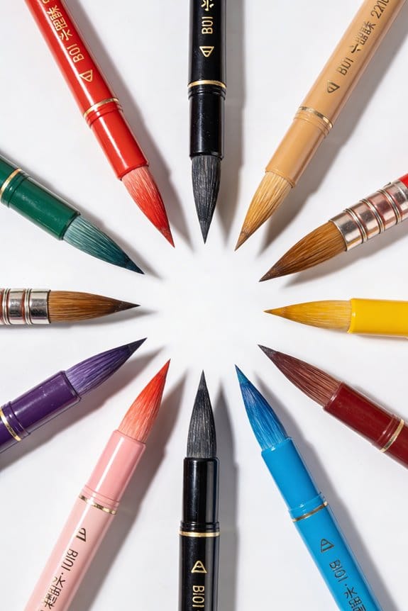 top water brush pens