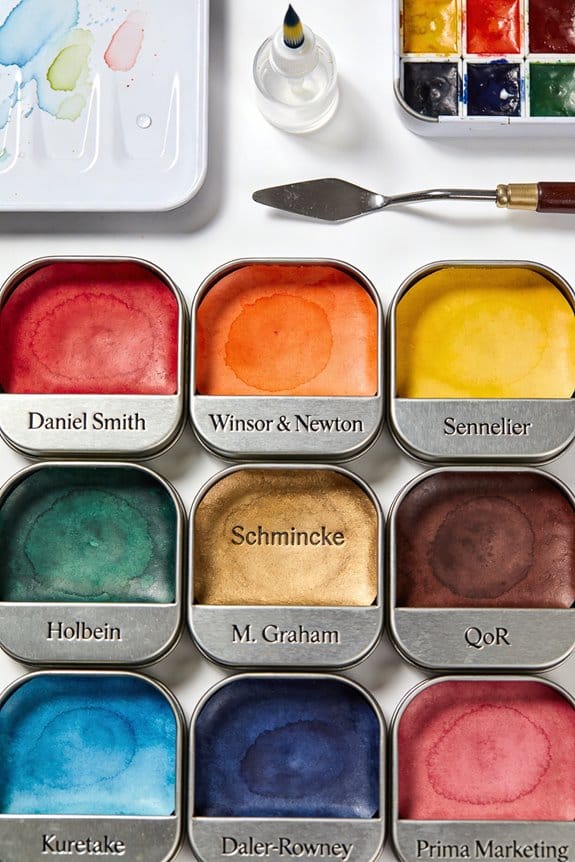 top watercolor half pans