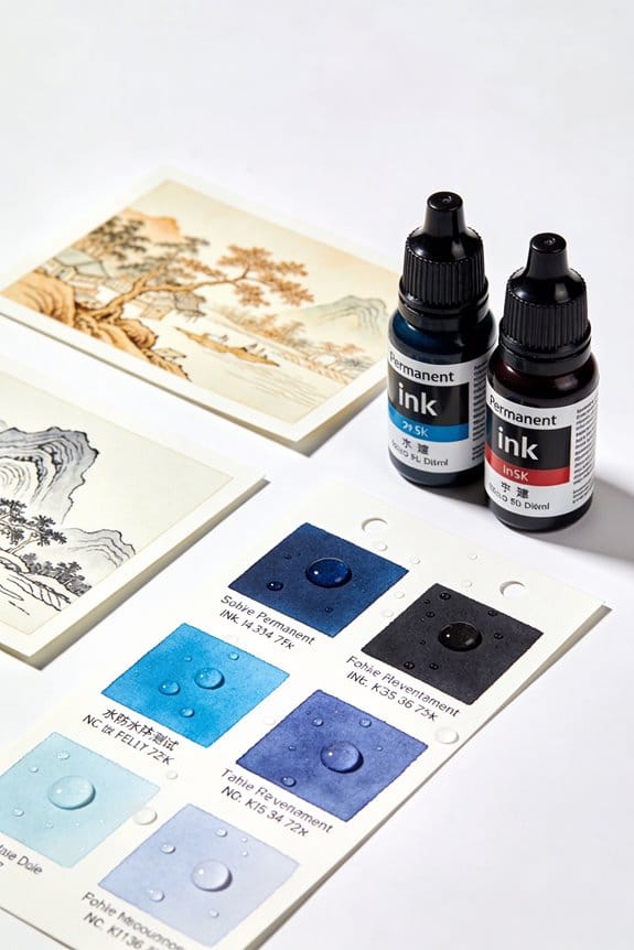 waterproof ink enhances durability